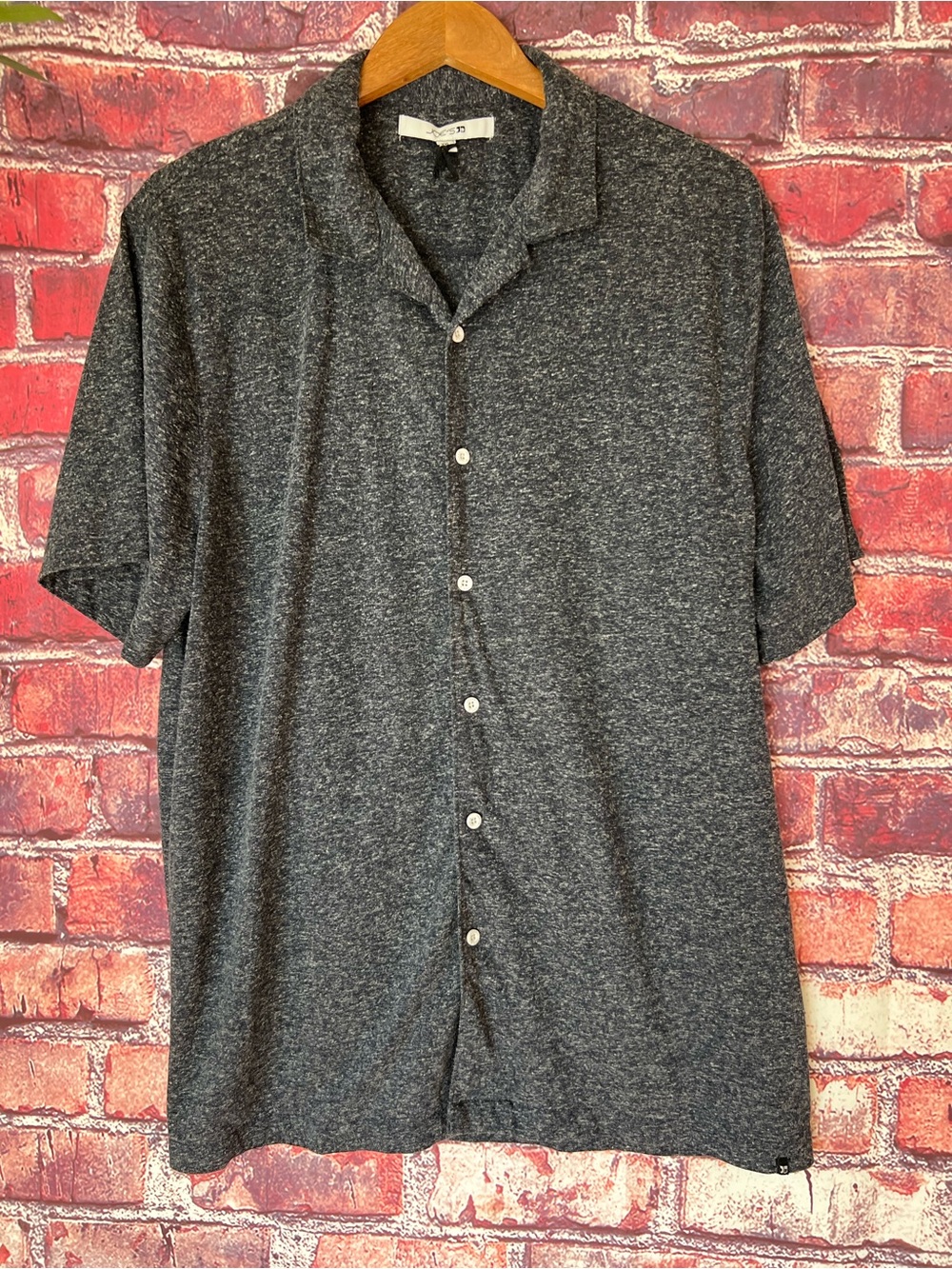Joe's Jeans Collection "Salerm" Linen Blend Camp Shirt - Picture 1 of 6